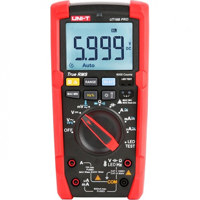 Мультиметр профессиональный UNI-T UT18B PRO 13-0089 Мультиметр профессиональный UNI-T UT18B PRO 13-0089