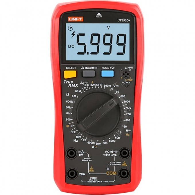 Мультиметр универсальный UNI-T UT890D+ 13-0071 Мультиметр универсальный UNI-T UT890D+ 13-0071